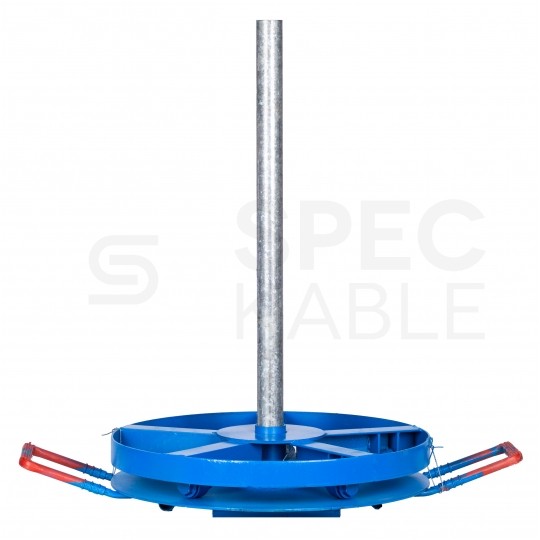 Rozwijak bębnowy stalowy do kabli i przewodów, stojak na bęben 400kg fi: 50cm TELCOLINE