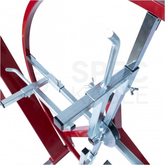 Rozwijak, odwijak stalowy ocynkowany do bednarki i drutu odgromowego z podstawą i prościarką fi: 80cm