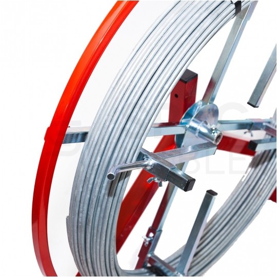 Rozwijak, odwijak stalowy ocynkowany do bednarki i drutu odgromowego z podstawą pod prościarkę fi: 80cm