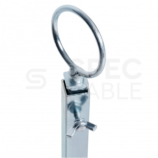 Rozwijak składany stalowy ocynkowany do rur ogrzewania podłogowego PERT PEX (600m) i peszli karbowanych w zestawie z prowadnicą i skrzynką narzędziową fi: 100cm