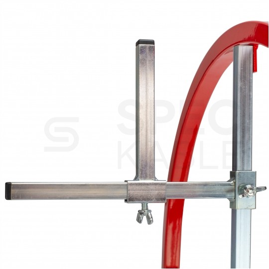 Rozwijak uniwersalny stalowy do kabli i przewodów pionowy podwójny fi: 55cm