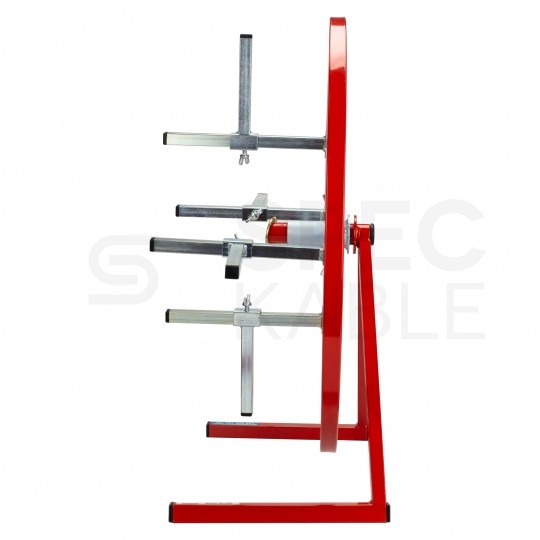 Rozwijak uniwersalny stalowy do kabli i przewodów pionowy pojedynczy fi: 55cm