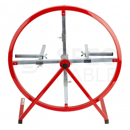 Rozwijak uniwersalny stalowy do kabli i przewodów pionowy pojedynczy fi: 55cm