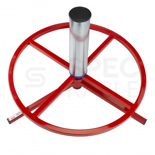 Rozwijak uniwersalny stalowy do kabli i przewodów poziomy "kołowrotek" fi: 55cm