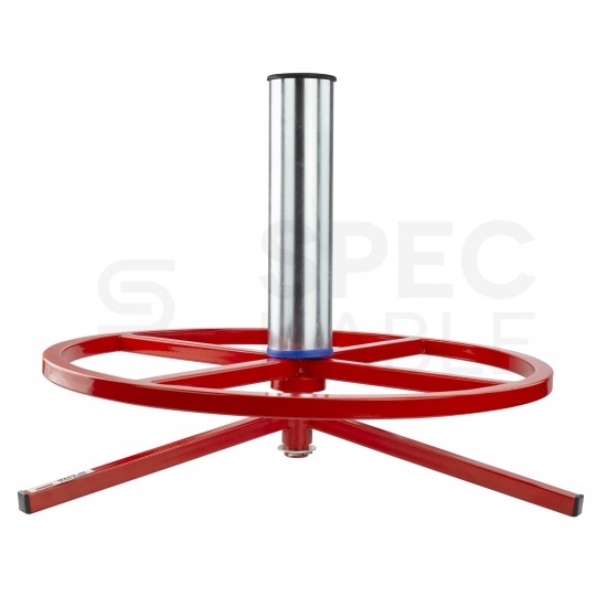 Rozwijak uniwersalny stalowy do kabli i przewodów poziomy "kołowrotek" fi: 55cm