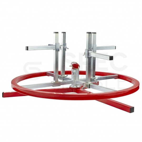 Rozwijak uniwersalny stalowy do kabli i przewodów poziomy pojedynczy fi: 55cm