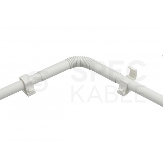 Rura elektroinstalacyjna sztywna RLM-20 gładka kielichowa 320N PVC UV biała 2m