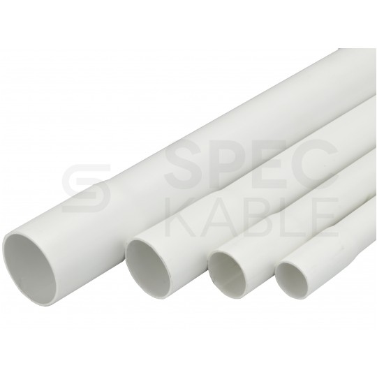 Rura elektroinstalacyjna sztywna RLM-20 gładka kielichowa 320N PVC UV biała 2m