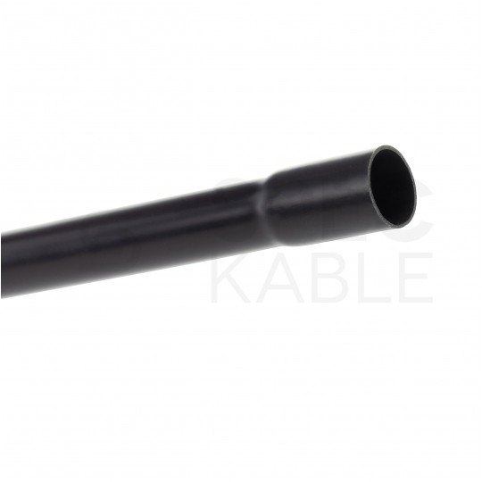 Rura elektroinstalacyjna sztywna RLM-20 gładka kielichowa 320N PVC UV czarna 2m