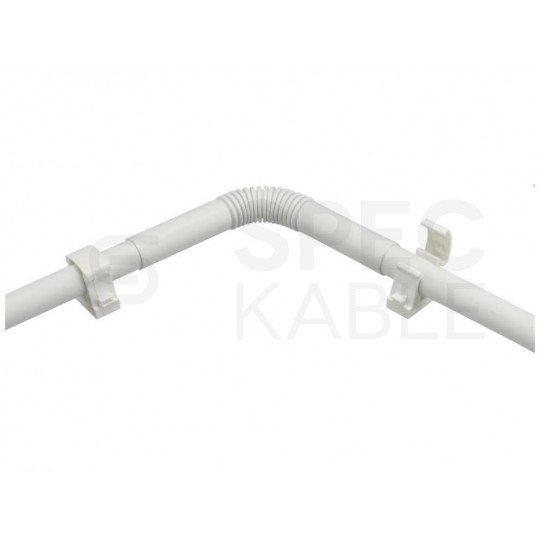 Rura elektroinstalacyjna sztywna RLM-22 gładka kielichowa 320N PVC UV biała 2m