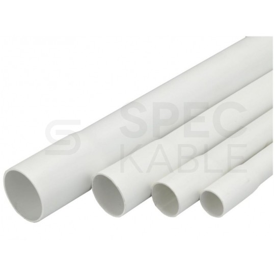 Rura elektroinstalacyjna sztywna RLM-22 gładka kielichowa 320N PVC UV biała 2m