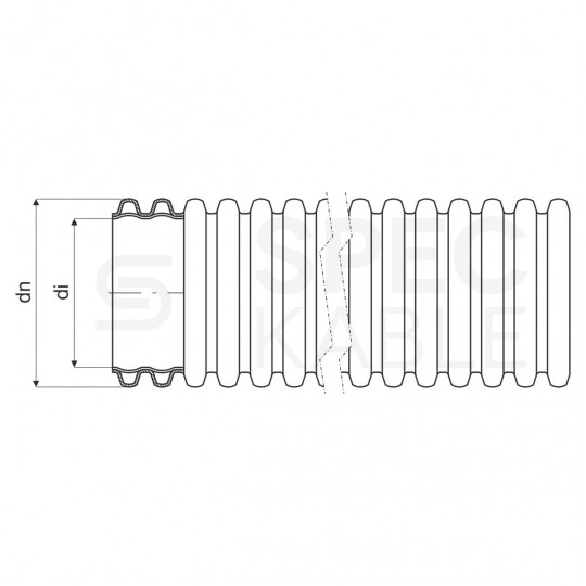 Rura karbowana AROT 110mm dwuwarstwowa osłonowa do ziemi peszel z pilotem 450N HDPE niebieska 25m bezhalogenowa KOPOFLEX KOPOS