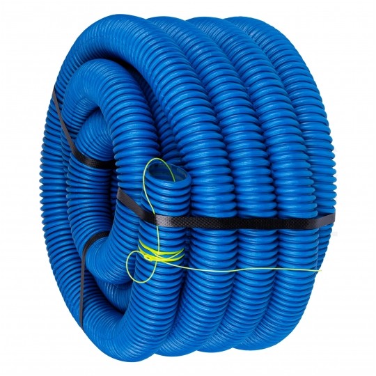 Rura karbowana AROT 40mm dwuwarstwowa osłonowa do ziemi peszel z pilotem 450N HDPE niebieska 10m RDG ELMARK