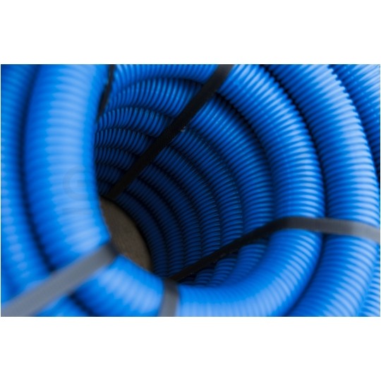 Rura karbowana AROT 40mm dwuwarstwowa osłonowa do ziemi peszel z pilotem 450N HDPE niebieska 10m RDG ELMARK