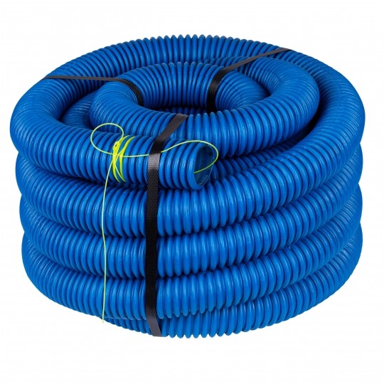 Rura karbowana AROT 50mm dwuwarstwowa osłonowa do ziemi peszel z pilotem 450N HDPE niebieska 10m RDG ELMARK