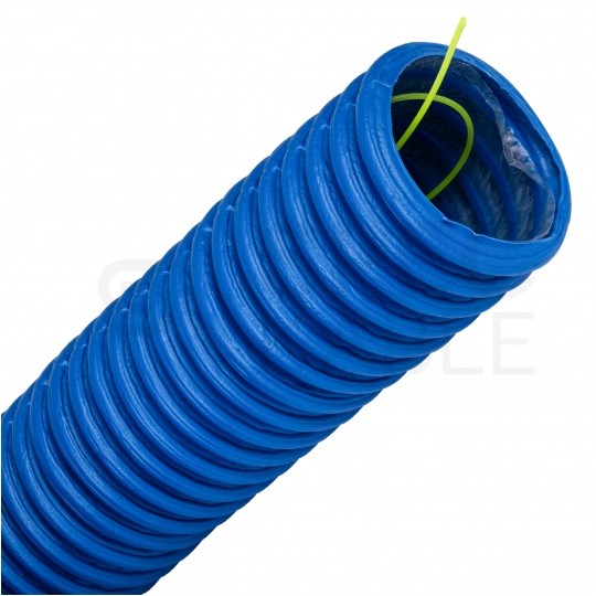 Rura karbowana AROT 75mm dwuwarstwowa osłonowa do ziemi peszel z pilotem 450N HDPE niebieska 10m RDG ELMARK