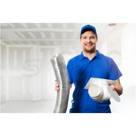 Rura wentylacyjna aluminiowa, spiralana fi:125mm długość ok. 3m airRoxy 03-010