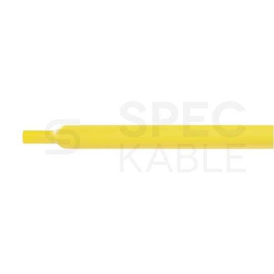 Rurka termokurczliwa cienkościenna z klejem RCKH1 3/1mm żółta 1m