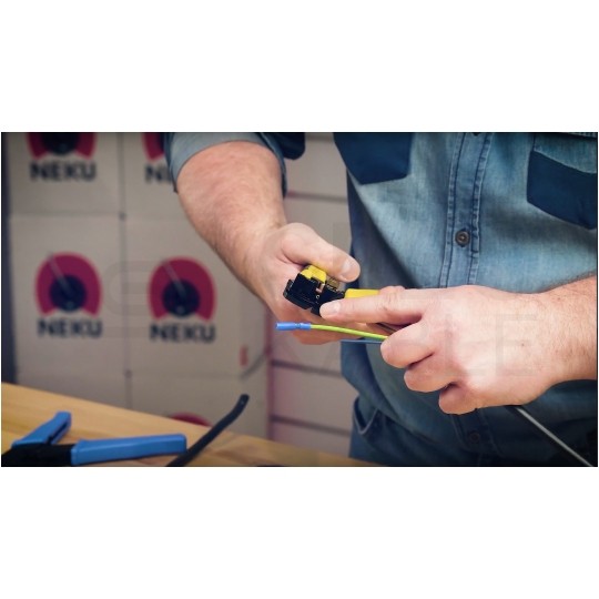 Rurka termokurczliwa cienkościenna z klejem RCKH1 6/2mm żółta 1m