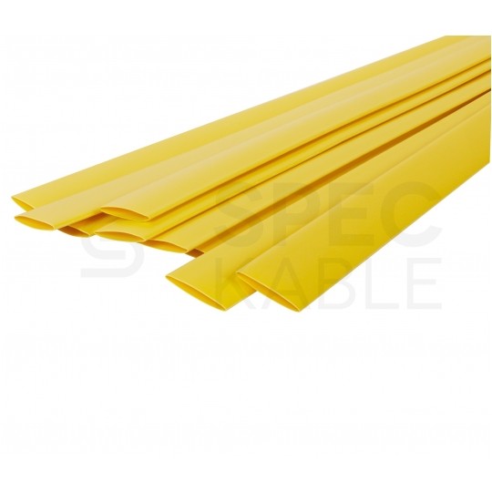 Rurka termokurczliwa cienkościenna z klejem RCKH1 6/2mm żółta 1m