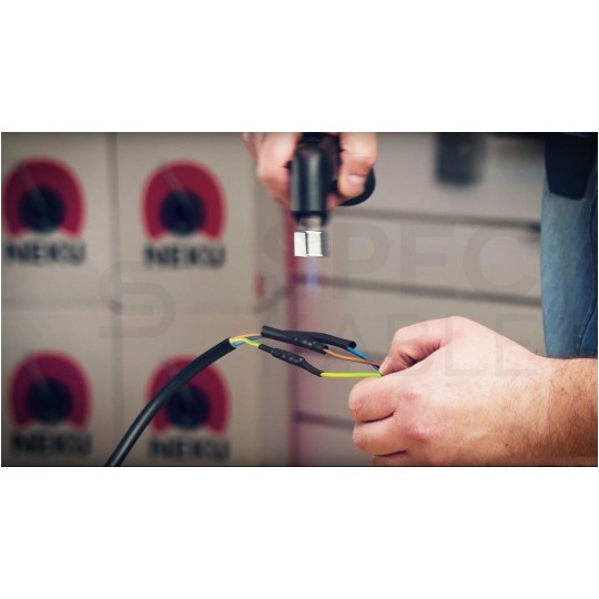 Rurka termokurczliwa pogrubiona z klejem RTMK 22/6mm czarna 1m