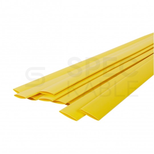 Rurka termokurczliwa RTS 12,7/6,4mm żółta 1m