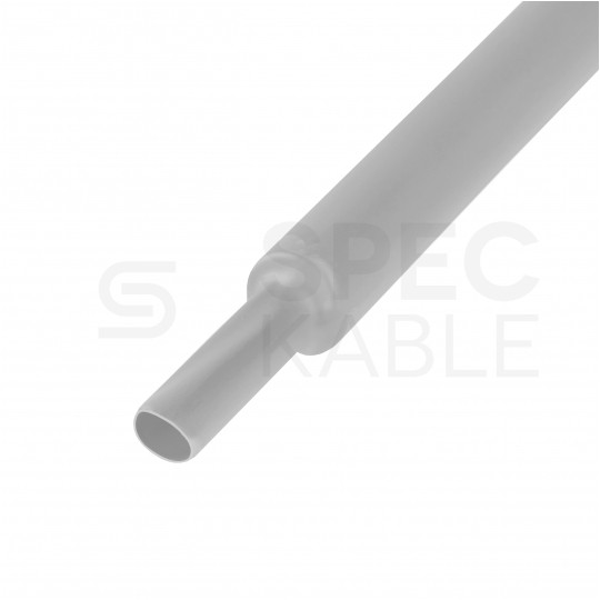 Rurka termokurczliwa RTS 4,8/2,4mm szara 1m