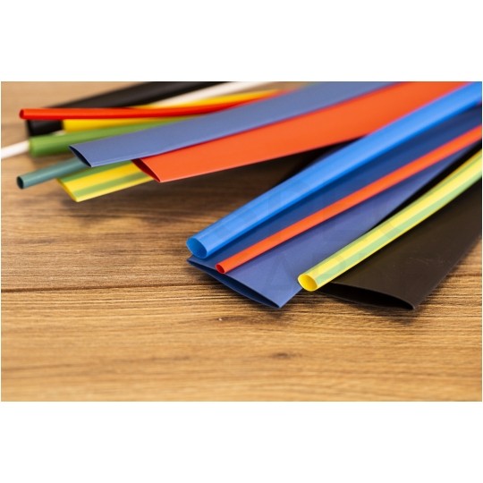 Rurka termokurczliwa RTS 4,8/2,4mm żółto-zielona 1m