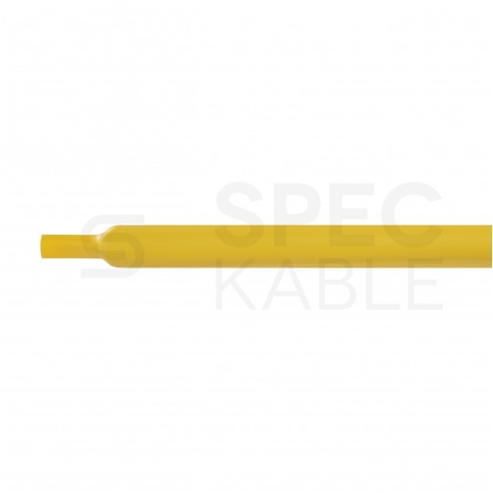 Rurka termokurczliwa RTS 6,4/3,2mm żółta 1m