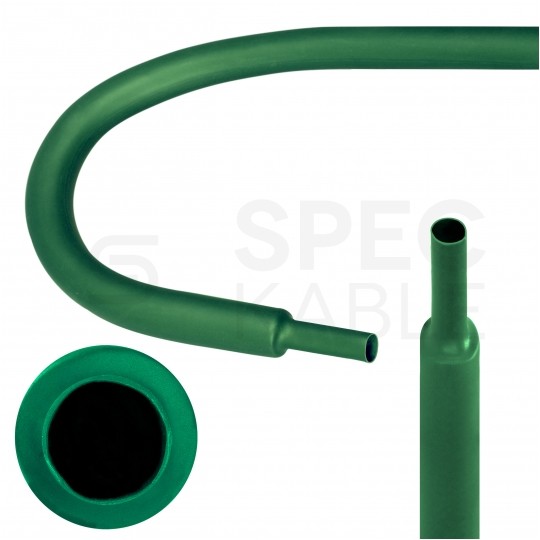 Rurka termokurczliwa RTS 9,5/4,8mm zielona 1m