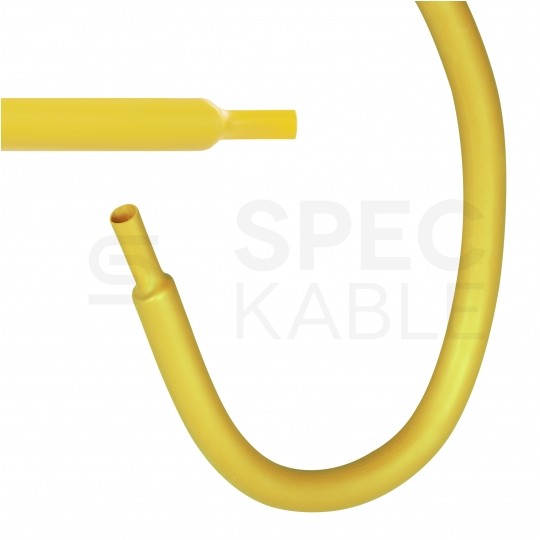 Rurka termokurczliwa RTS 9,5/4,8mm żółta 1m