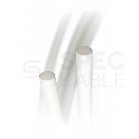 Rurka z włókna szklanego pokryta silikonem odporne w zakresie -10°C + 200°C 1,5/3 10m biała WSG
