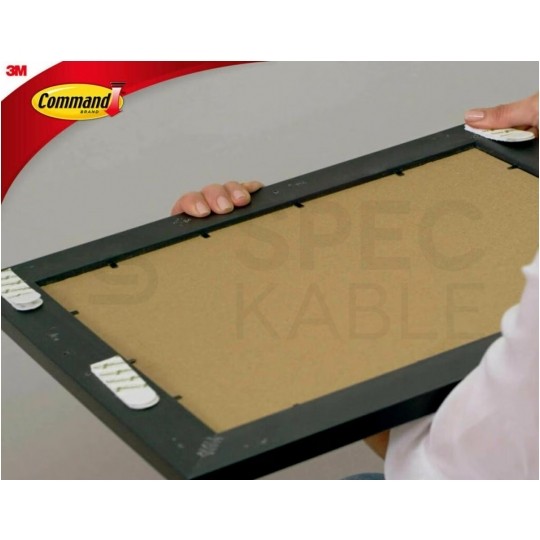 Rzepy do wieszania obrazów / ramek 12KPL (4KPL średnich + 8KPL dużych) 5,4-7,2kg 3M COMMAND