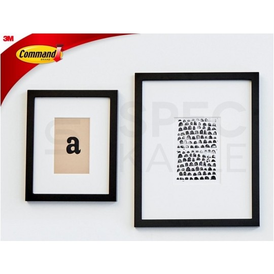 Rzepy do wieszania obrazów / ramek 12KPL (4KPL średnich + 8KPL dużych) 5,4-7,2kg 3M COMMAND