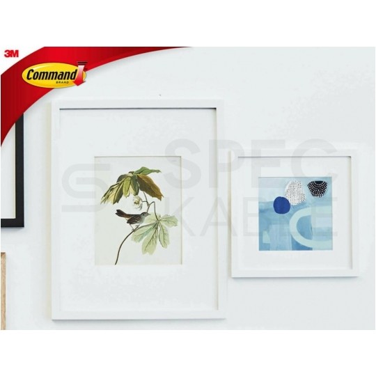Rzepy do wieszania obrazów / ramek 12KPL (8KPL średnich + 4KPL małych) 1,8-5,4kg 3M COMMAND