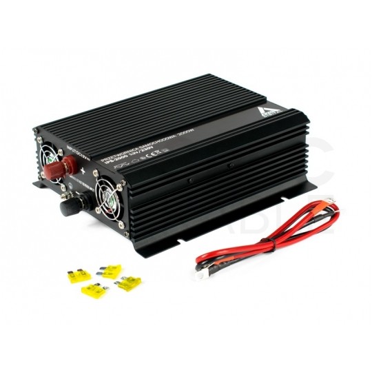 Samochodowa przetwornica napięcia 12V / 230V SINUS modyfikowany 1000/2000W AZO Digital IPS-2000