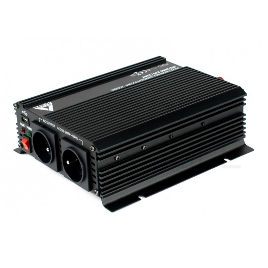Samochodowa przetwornica napięcia 12V / 230V SINUS modyfikowany 1000/2000W AZO Digital IPS-2000