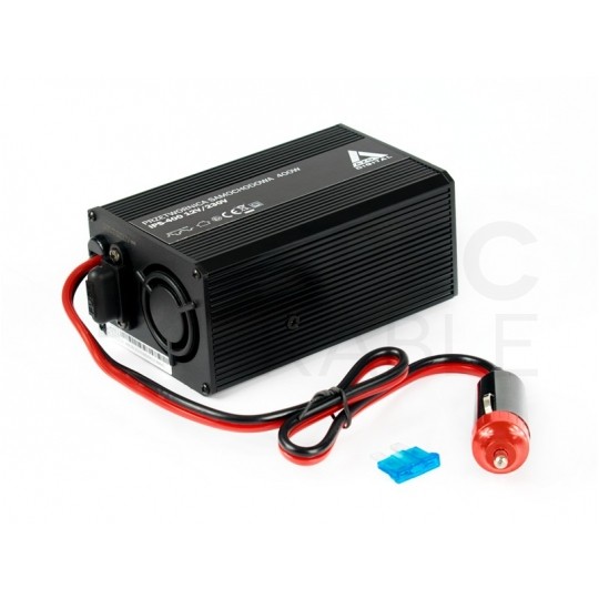 Samochodowa przetwornica napięcia 12V / 230V SINUS modyfikowany 200/400W AZO Digital IPS-400