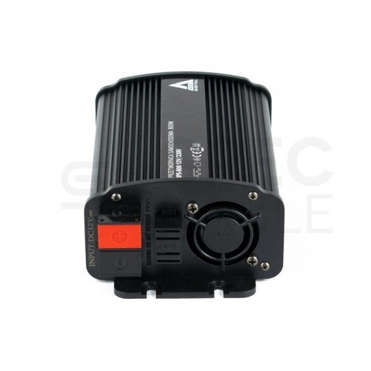 Samochodowa przetwornica napięcia 12V / 230V SINUS modyfikowany 400/800W AZO Digital IPS-800U