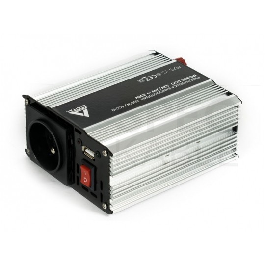 Samochodowa przetwornica napięcia 12V / 24V / 230V SINUS modyfikowany 400/800W AZO Digital IPS-800 DUO
