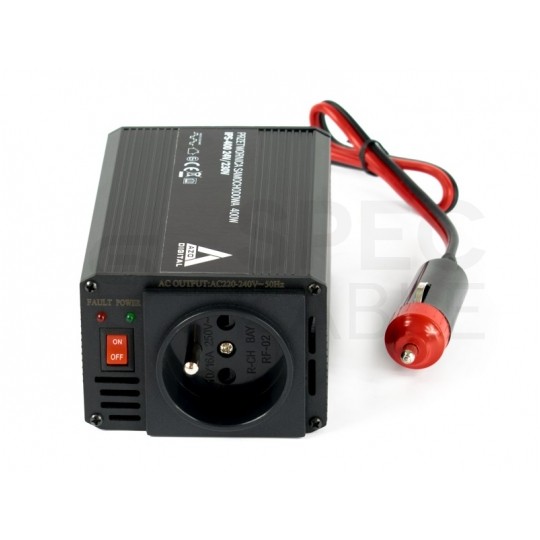 Samochodowa przetwornica napięcia 24V / 230V SINUS modyfikowany 200/400W AZO Digital IPS-400