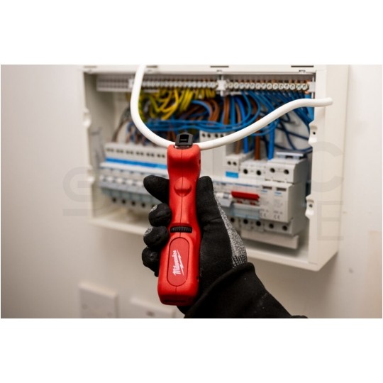 Ściągacz izolacji 0,5-6mm2 do kabli okrągłych z funkcją cięcia i zginania przewodów w pętle MILWAUKEE