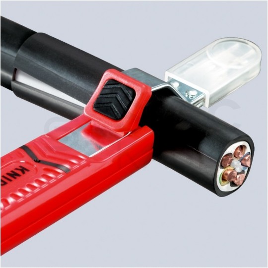 Ściągacz izolacji 130mm uniwersalny 8-28mm do kabli okrągłych KNIPEX 16 20 28 SB