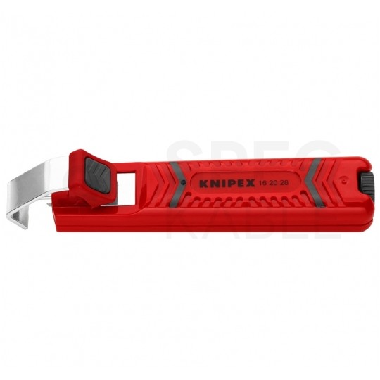Ściągacz izolacji 130mm uniwersalny 8-28mm do kabli okrągłych KNIPEX 16 20 28 SB