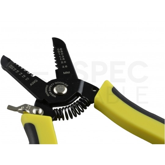 Ściągacz izolacji boczny 0,6-2,6mm do kabli i przewodów 180mm NEKU