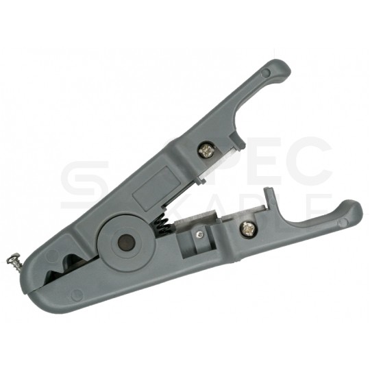 Ściągacz izolacji do kabli i przewodów uniwersalny szary Alantec