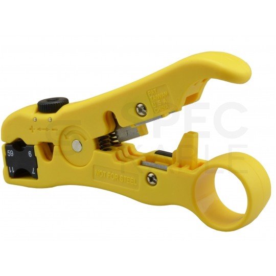 Ściągacz izolacji do kabli i przewodów UTP / STP, solarnych PV oraz koncentrycznych RG59 RG6 RG7 RG11 HT-352 Hanlong