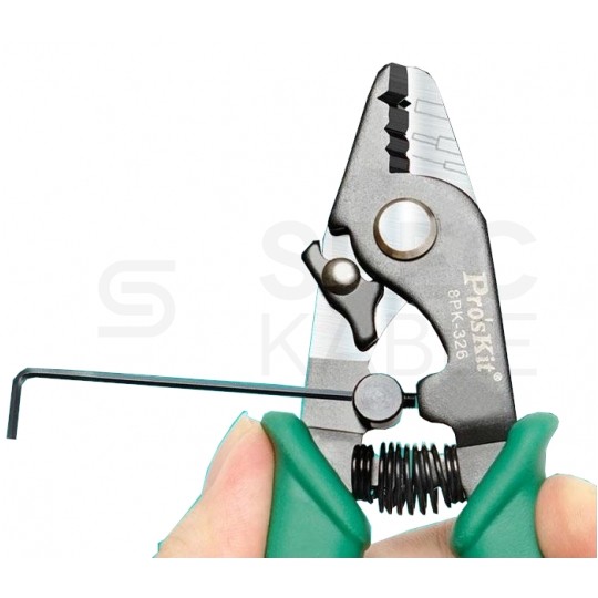 Ściągacz izolacji do kabli i włókien światłowodowych 8PK-326 Proskit