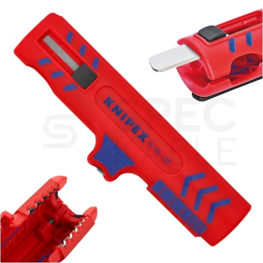 Ściągacz izolacji uniwersalny typu Allrounder do kabli okrągłych 8-13mm KNIPEX 16 85 125 SB