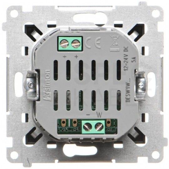 Ściemniacz do taśm LED-owych Wi-Fi 120W 12-24 V SIMON 54 GO czarny Kontakt Simon DESW1W.01/49